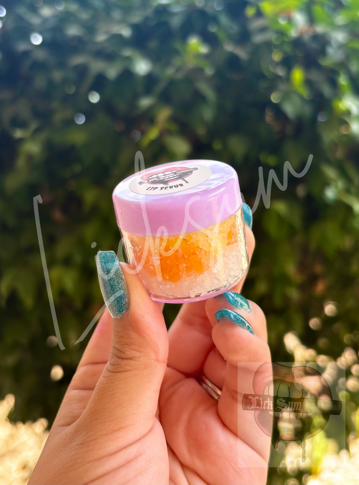 Candy corn lip scrub